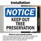 Signmission Keep Out Tree Preservation OSHA Notice Sign, Vinyl Decal, 10in W x 7in L, 2PK OS-2PACK-NS-D-710-L-13858 - alternate 3